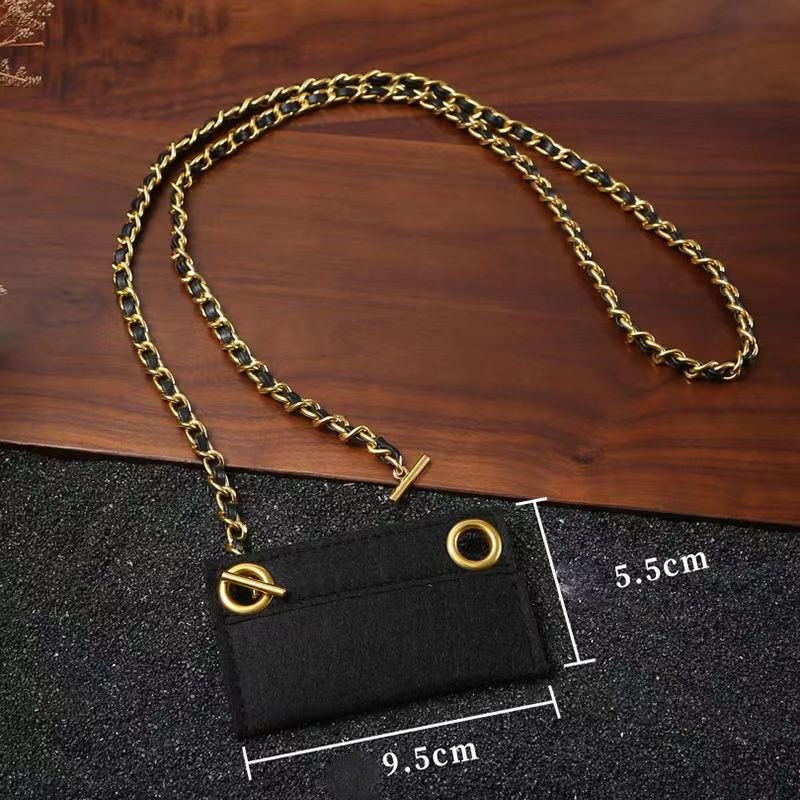 Bag Part Accessories Chains Gold Belt Hardware Handbag Accessory Bag Chain Strap woven felt purse card bag