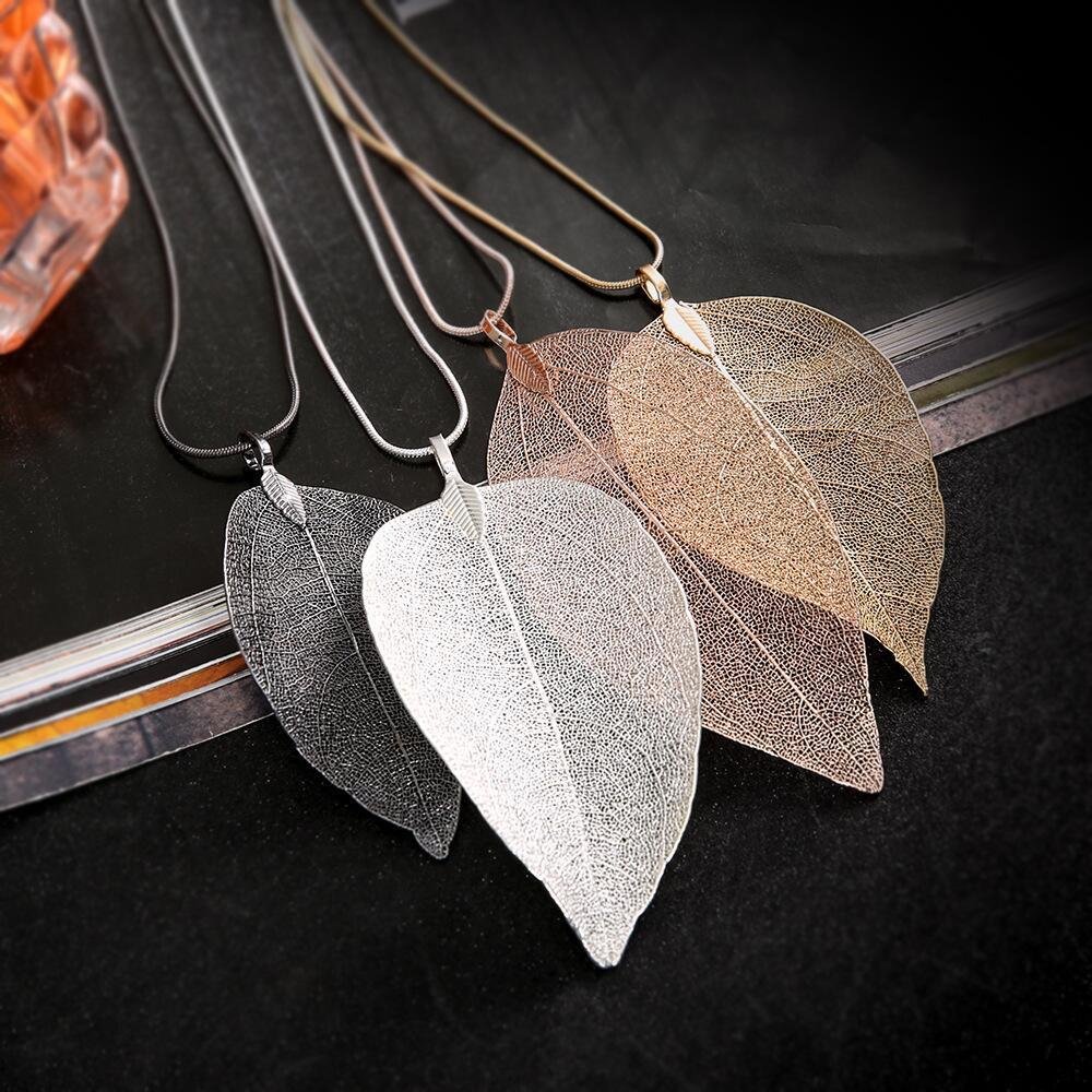 18K Gold Fashion Jewelry Sets Leaf Pendant Moon Star Fine Jewelry Necklaces Charm Minimalist Fine Jewelry Earrings Necklaces