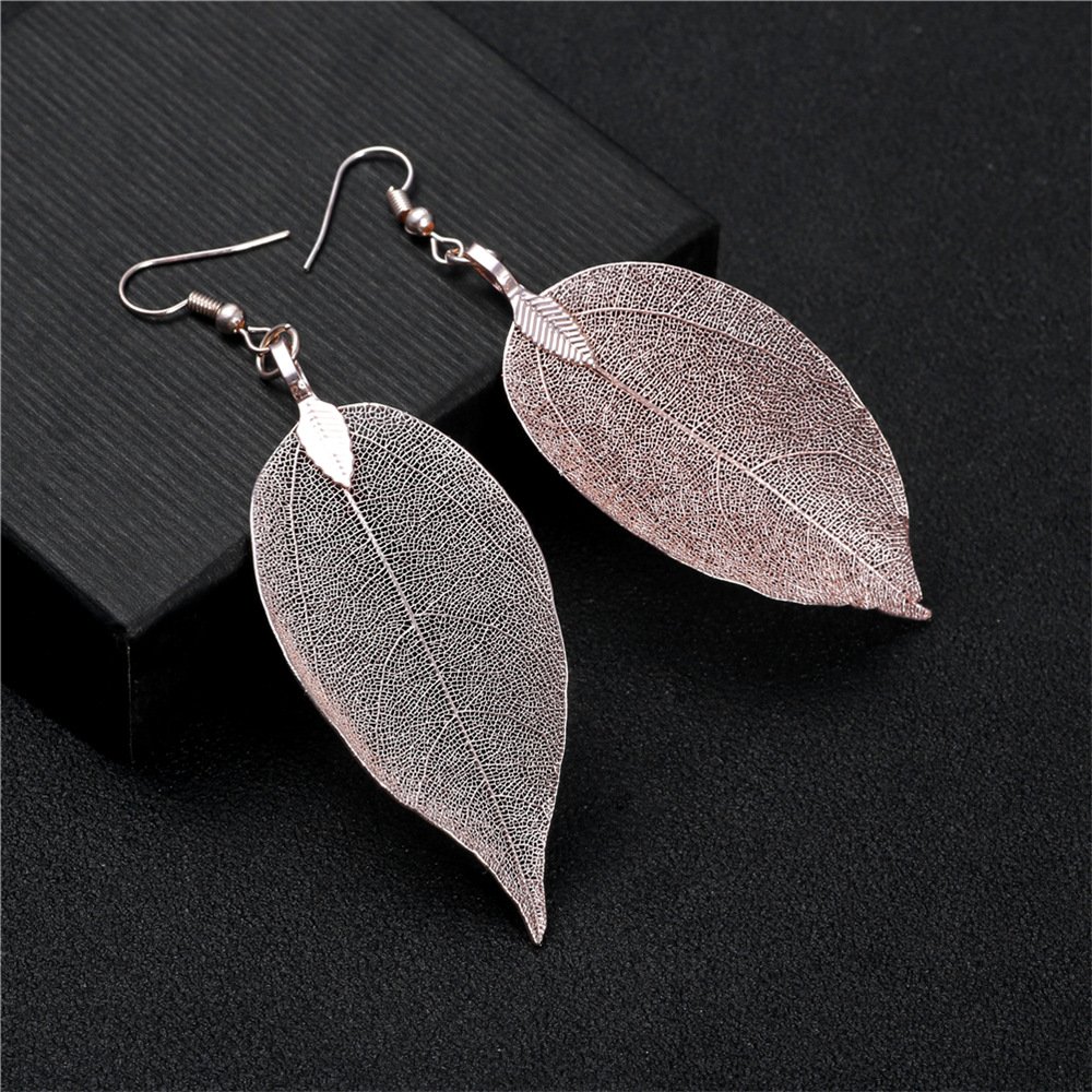 18K Gold Fashion Jewelry Sets Leaf Pendant Moon Star Fine Jewelry Necklaces Charm Minimalist Fine Jewelry Earrings Necklaces