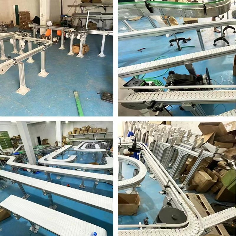 Plastic mesh belt conveyor Plastic mesh plate turning conveyor belt multi-function mesh belt conveyor