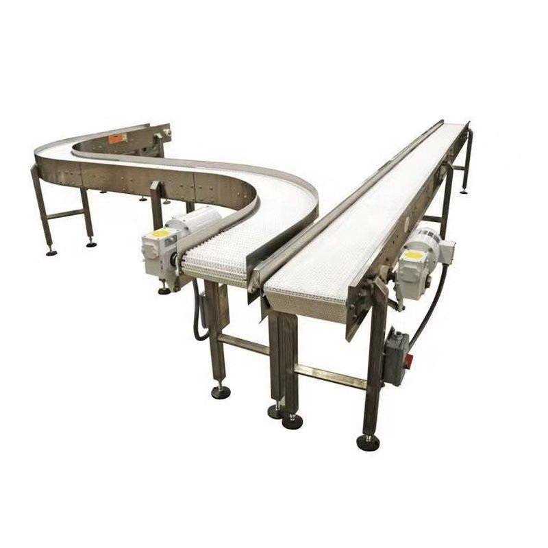 Plastic mesh belt conveyor Plastic mesh plate turning conveyor belt multi-function mesh belt conveyor