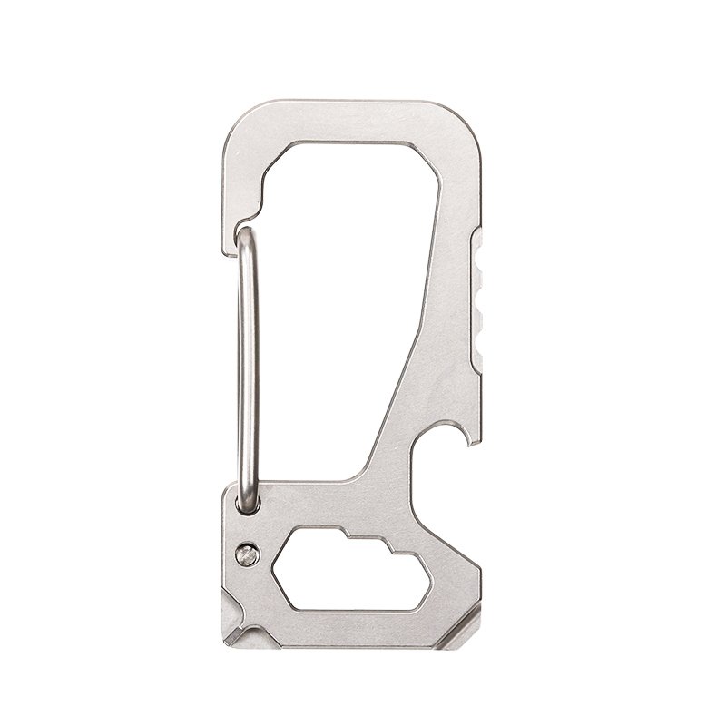 Titanium Carabiner Keychain Waist Belt Clip Anti-lost Buckle Outdoor Hiking Camping Equipment Carabiner Key Chain