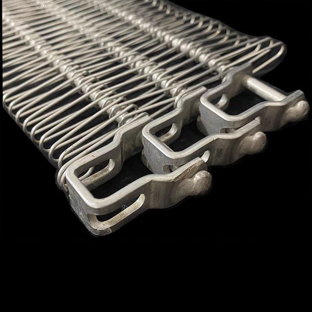 Food Industrial sus304 Metal Stainless Steel Spiral Dryer Wire Tunnel Feezer Mesh Cooling Tower Conveyor Belt for iqf