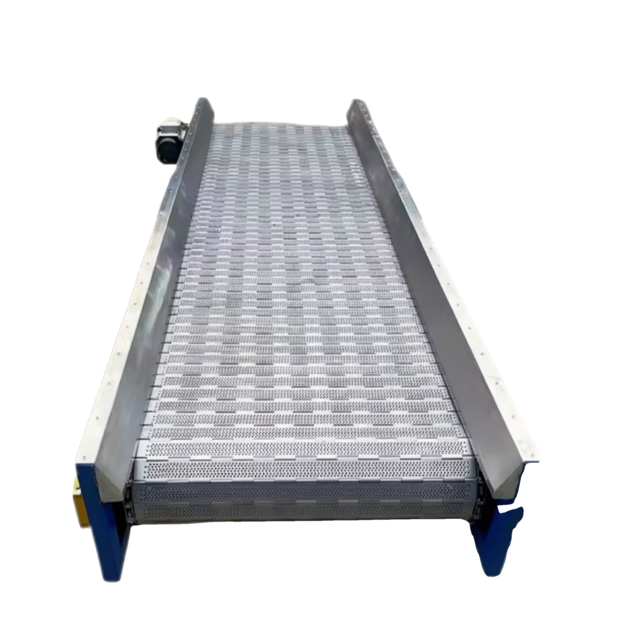 Stainless Steel /Easy to Clean /Food Safety Chain Plate Conveyor for vegetable washers/dryers
