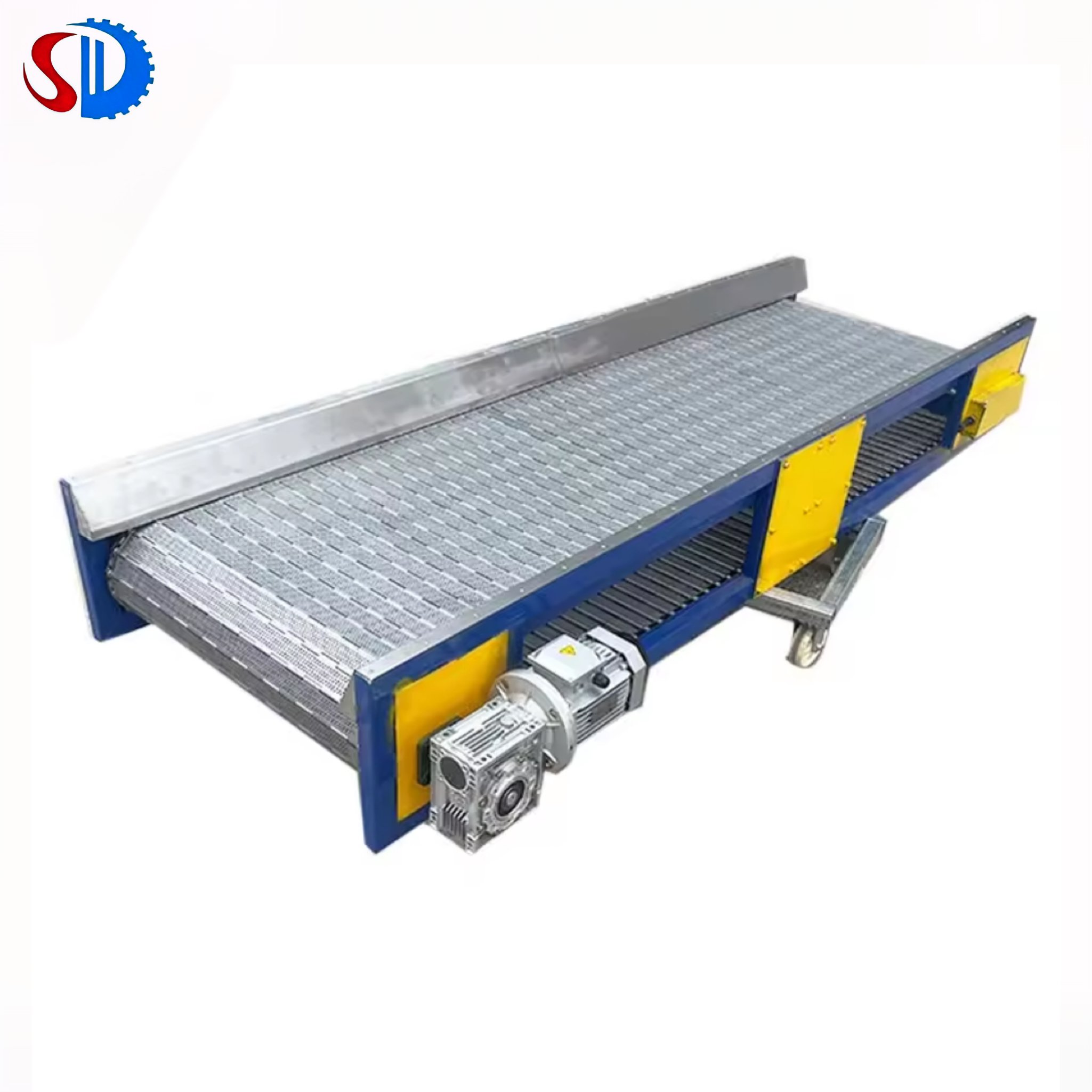 Stainless Steel /Easy to Clean /Food Safety Chain Plate Conveyor for vegetable washers/dryers