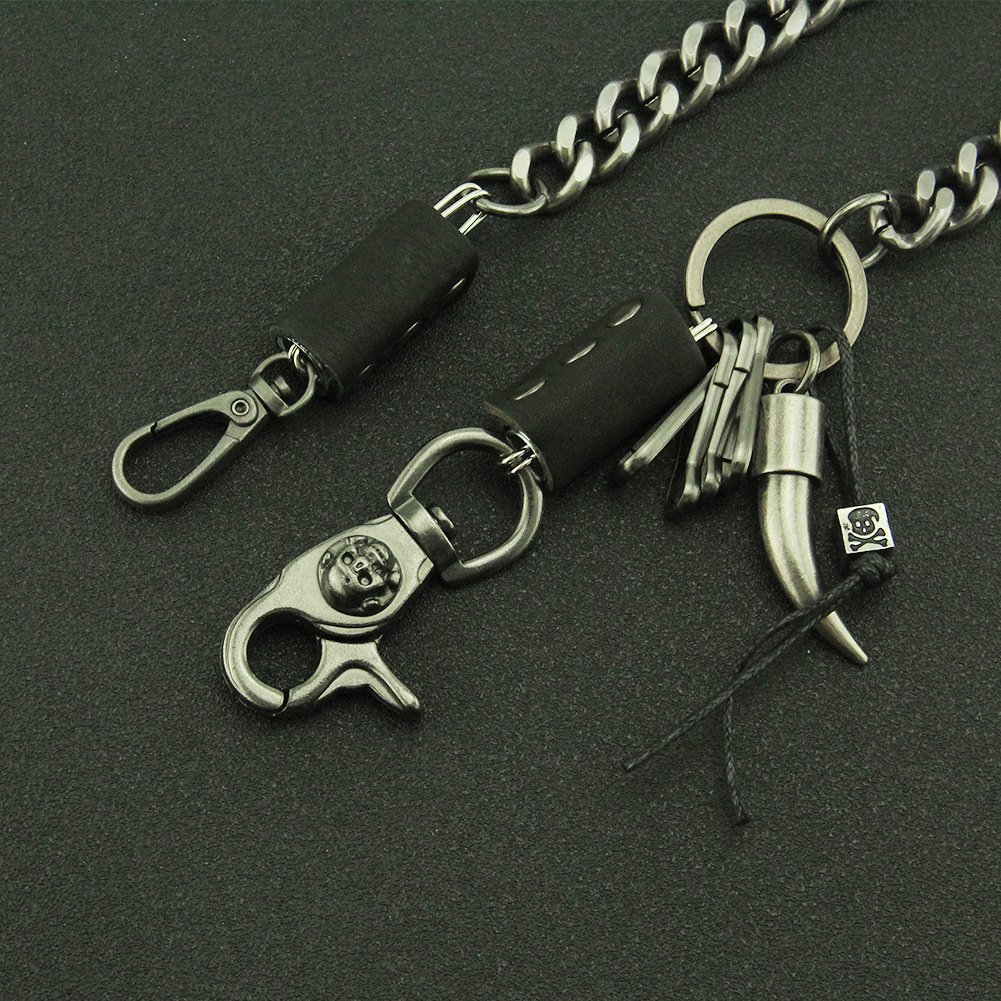 New Custom Gothic Rock Hip Hop Punk Trousers Belt Wallet Key Chain Pant Jean Chain