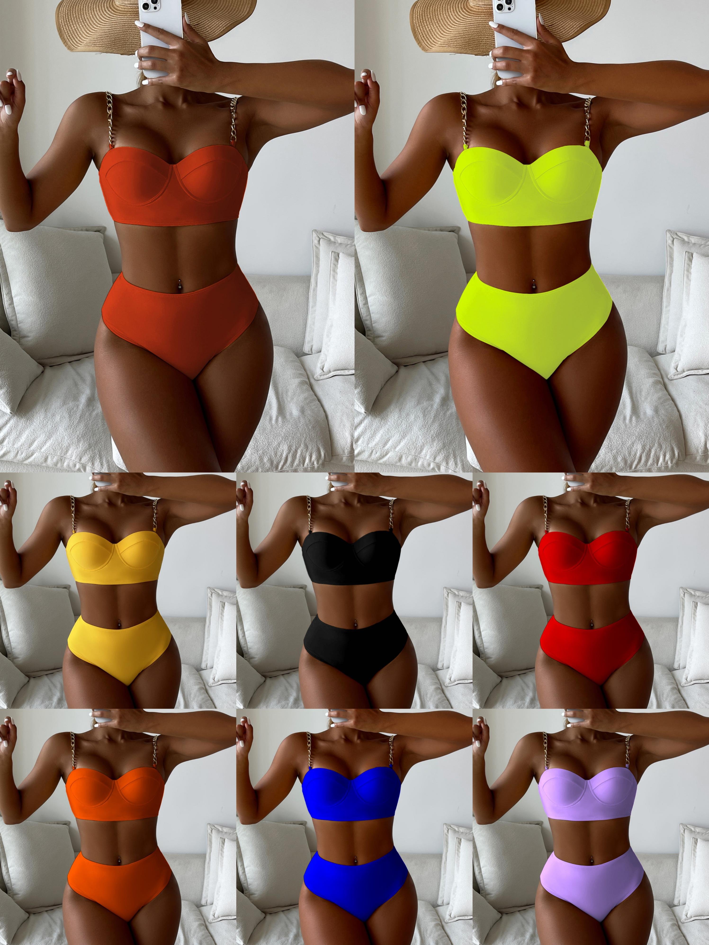2022 Swimwear swimsuit beach swim wear women swim suits custom swimwear bikinis & beachwear high waist bathing suits for women
