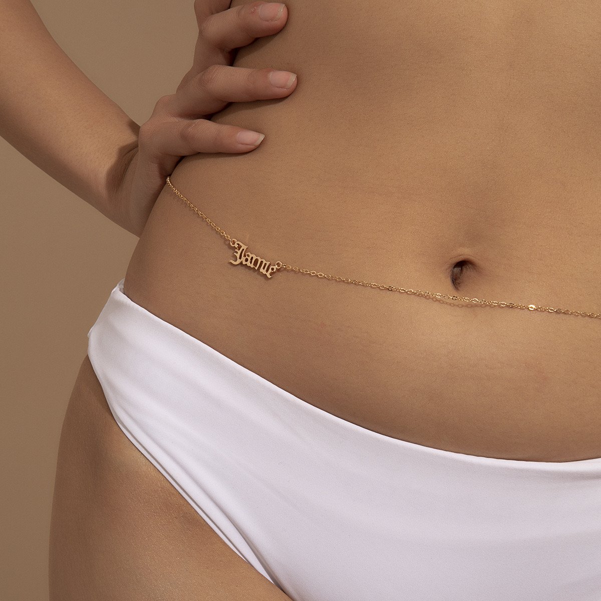 Gold Plated Sexy Fashionable Body Jewelry Herringbone Waist Belly Chain Bikini Beach Jewelry waistband waist bead waist chain