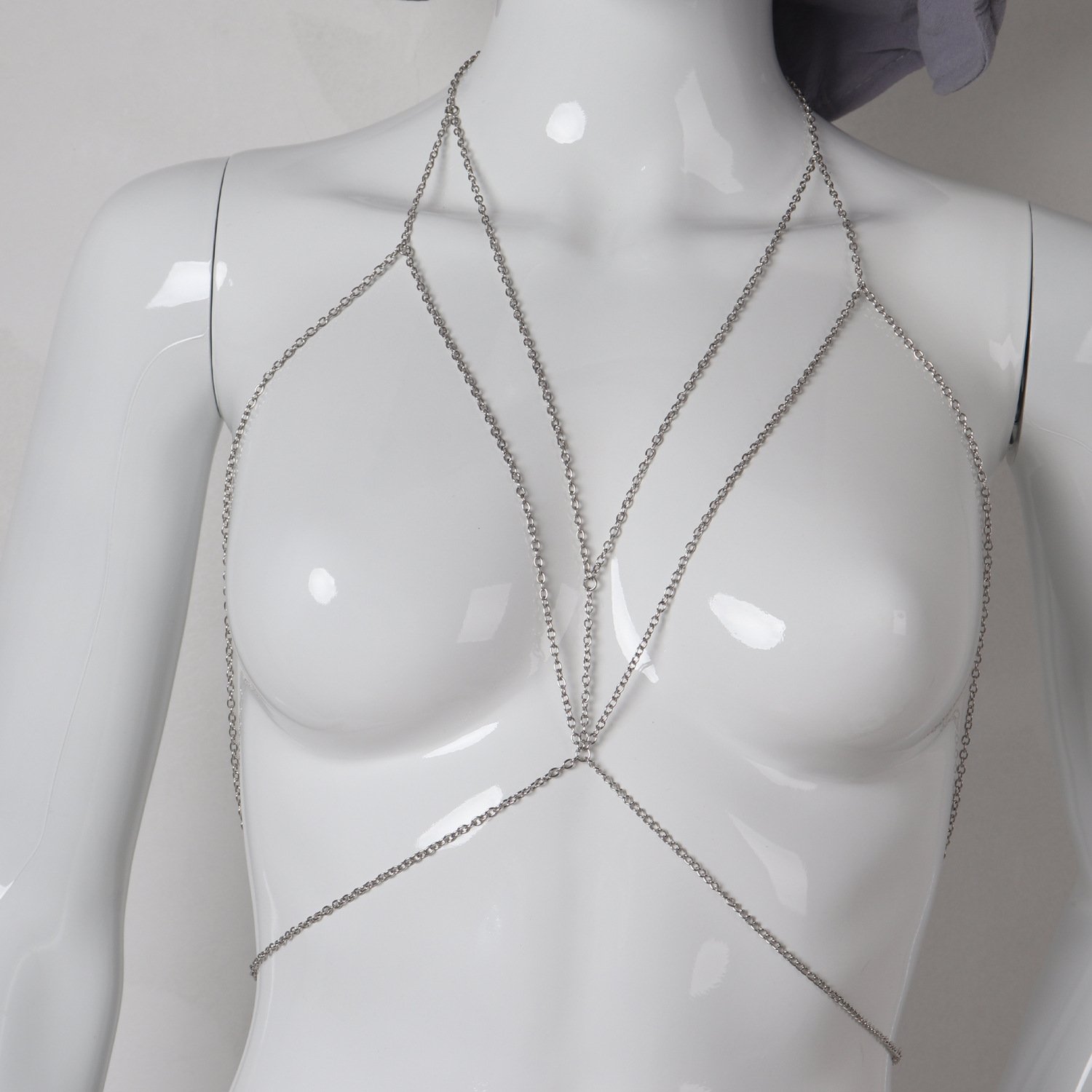 Body Jewelry Sexy Chest Chain Bikini Belly Chains for Women Cross Waist Chains Female Body Suit Girl Fashion Beach Simple Luxury