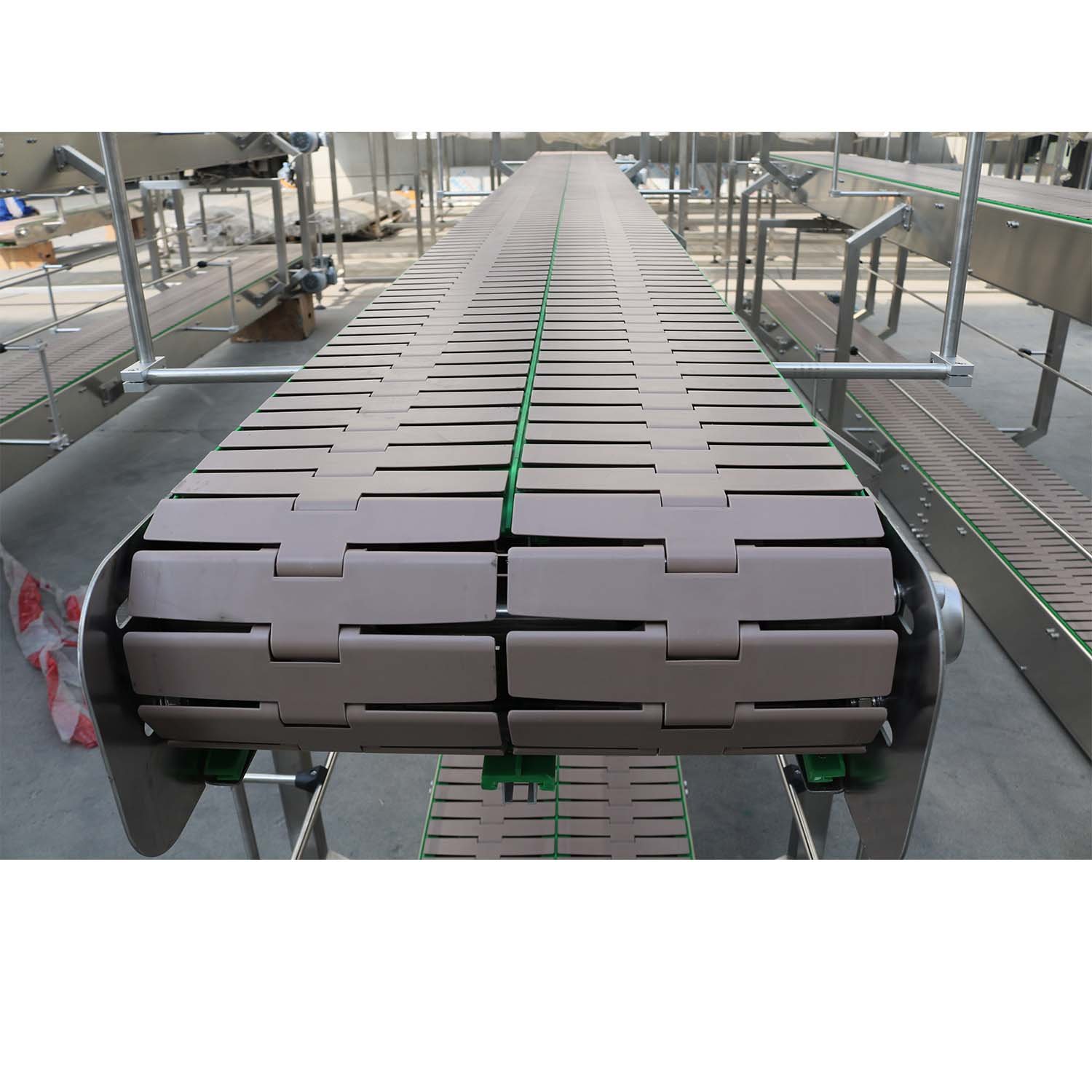 Factory Supply Plastic Slat Chain Conveyor Slat Chain Conveyor System Slat Conveyor