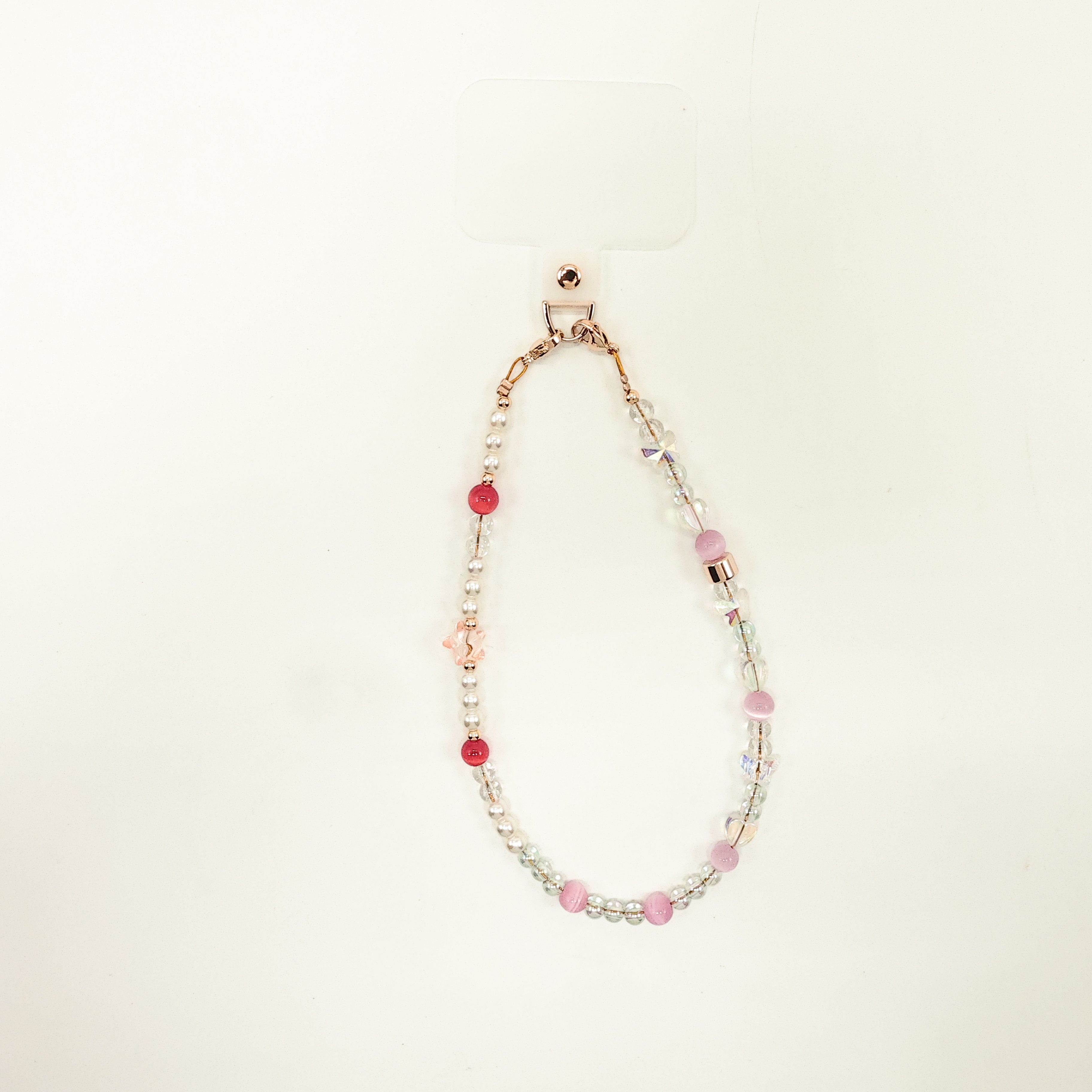 high quality Beaded Mobile Phone Lanyard Wristband Mobile Phone Charm Natural Stone Beaded Mobile Phone Chain Belt Girl