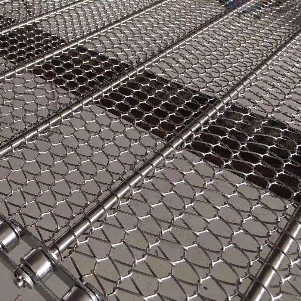 304 AISI Stainless Steel Flat Wire Conveyor Belt ss conveyor belt