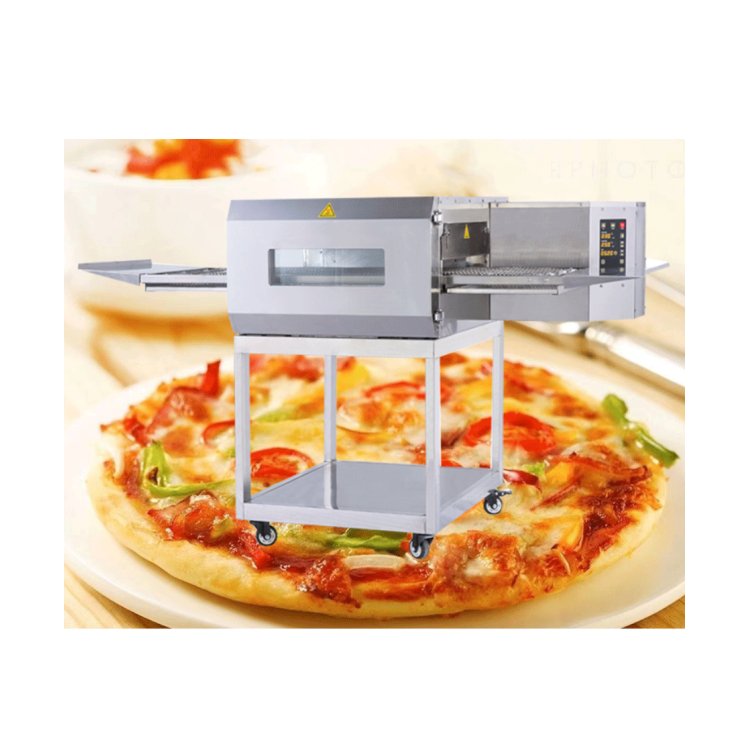 High Efficiency Baking 12 inches impingement pizza conveyor oven for pizza with chain conveyor