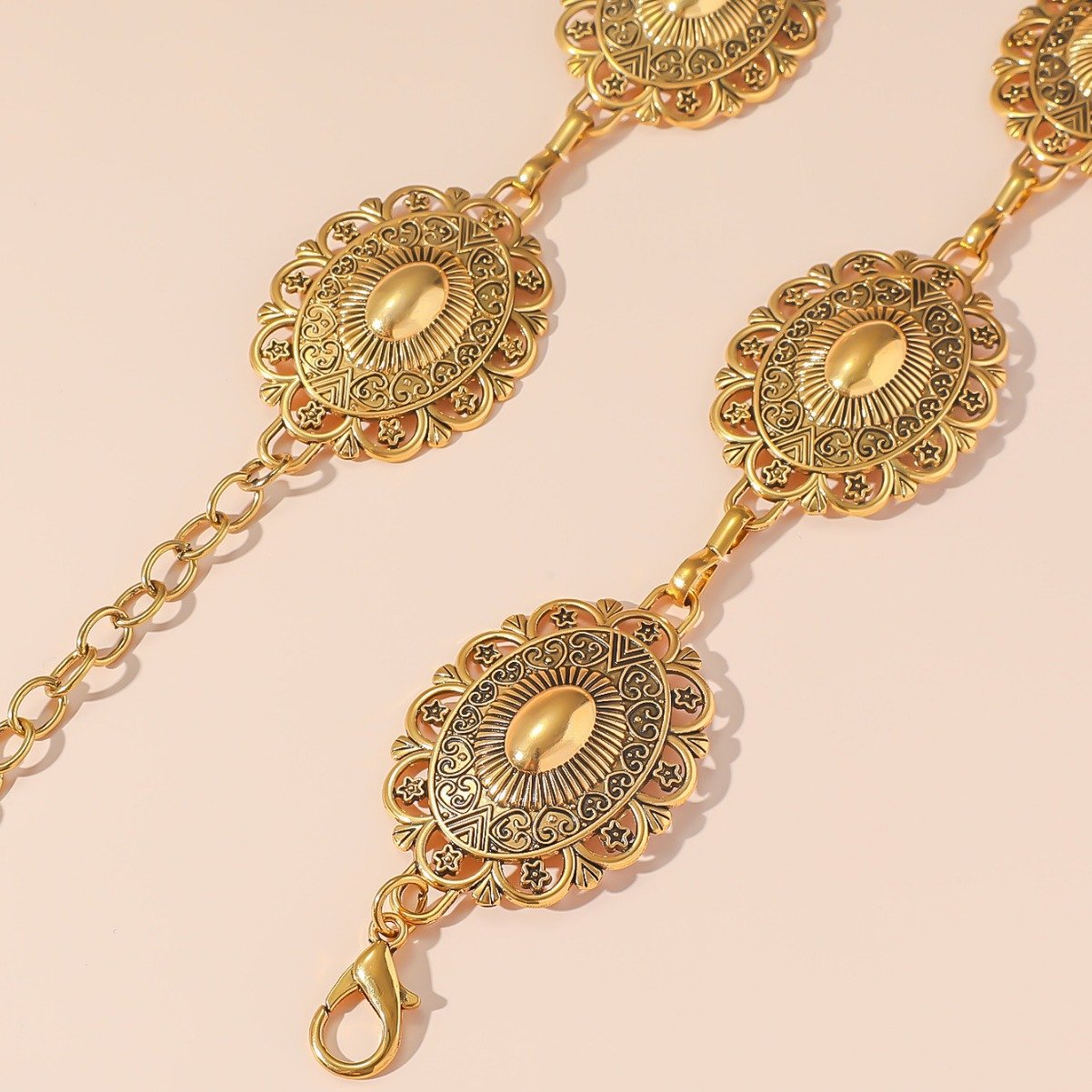 Popular Fashion Women Jewelry Belt Chain Metal Vintage Waist Chain Decorative Long Shirt dress Waist Chain