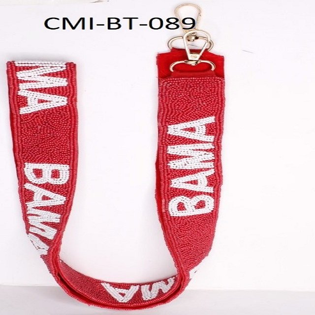 Star printed seed bead shoulder bag straps Seed bead camera straps for photographers Seed bead guitar straps for musicians