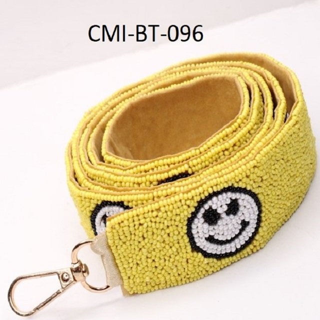 Star printed seed bead shoulder bag straps Seed bead camera straps for photographers Seed bead guitar straps for musicians