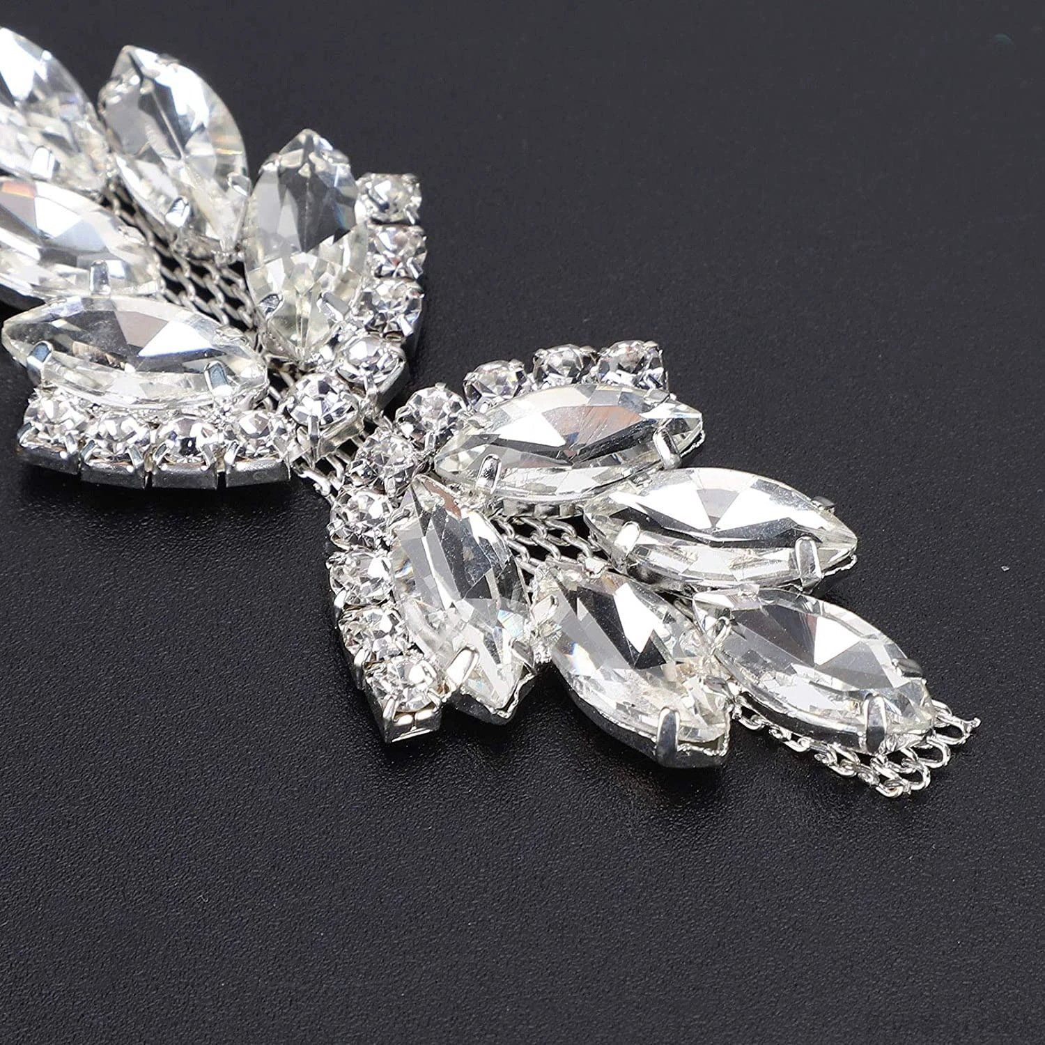 Blingbling Cup Chain Rhinestone Trimming Garment Accessories Glass Material Decorative For Evening Dress Shoe Crystal Trimming