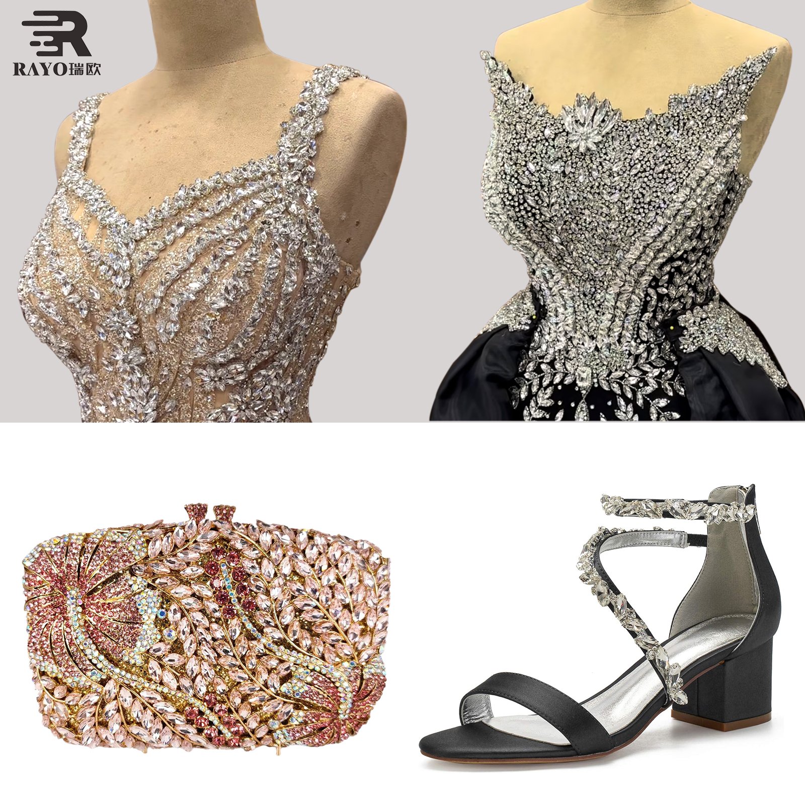 Blingbling Cup Chain Rhinestone Trimming Garment Accessories Glass Material Decorative For Evening Dress Shoe Crystal Trimming