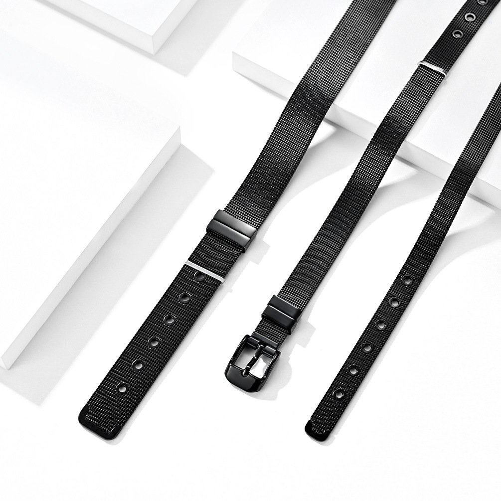 stainless steel woven mesh belt Vachette clasp belt bracelet Simple titanium steel student bracelet jewelry