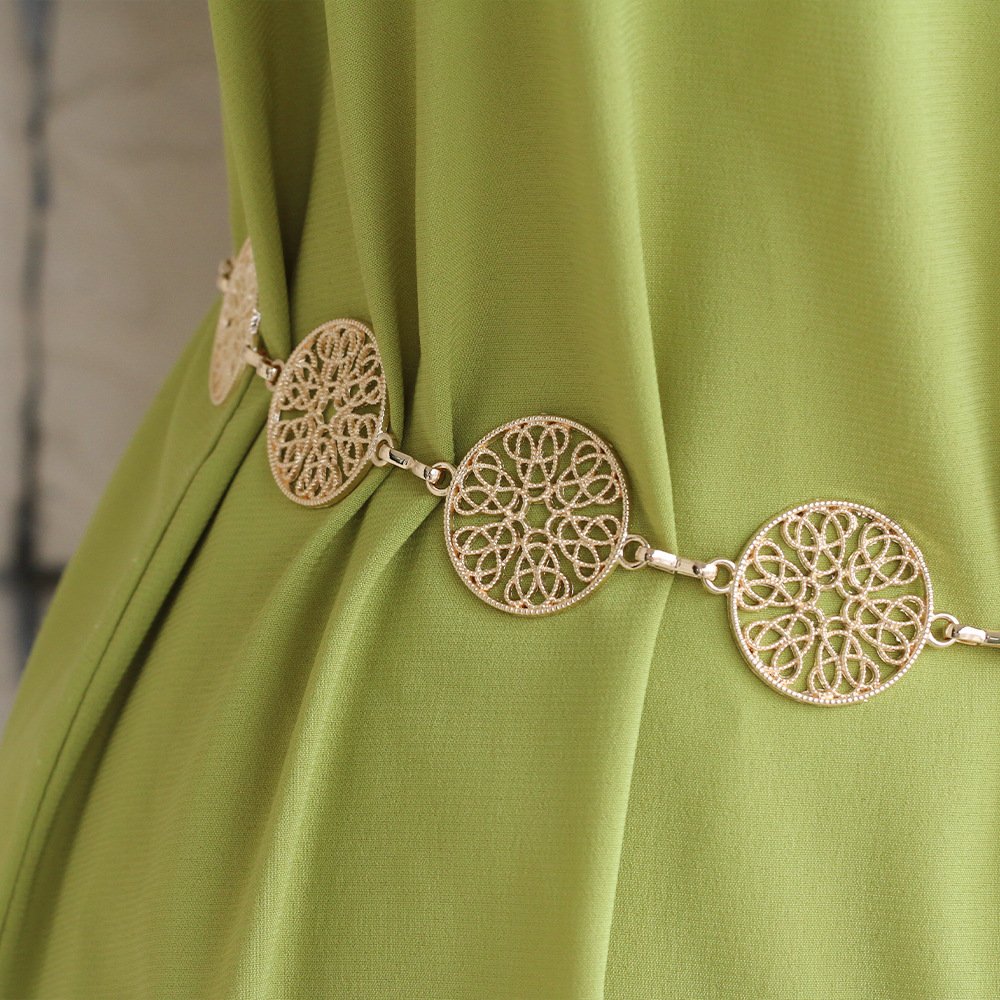 JOJO hot metal waist chain hollow circle decorative waist chain dress belt fashion Body Chain accessories