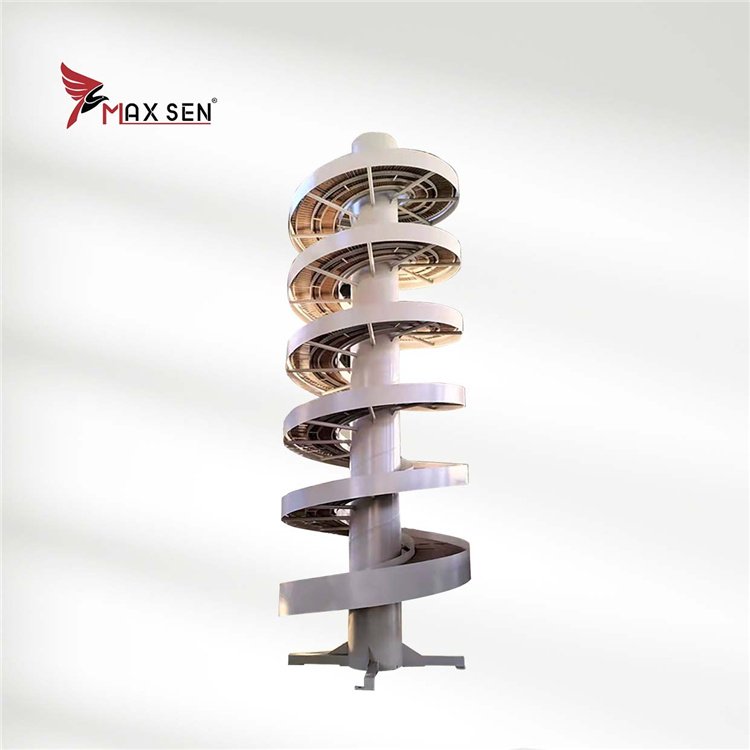 Top Chain Spiral Conveyor with High Quality for Outside Cartons Transport