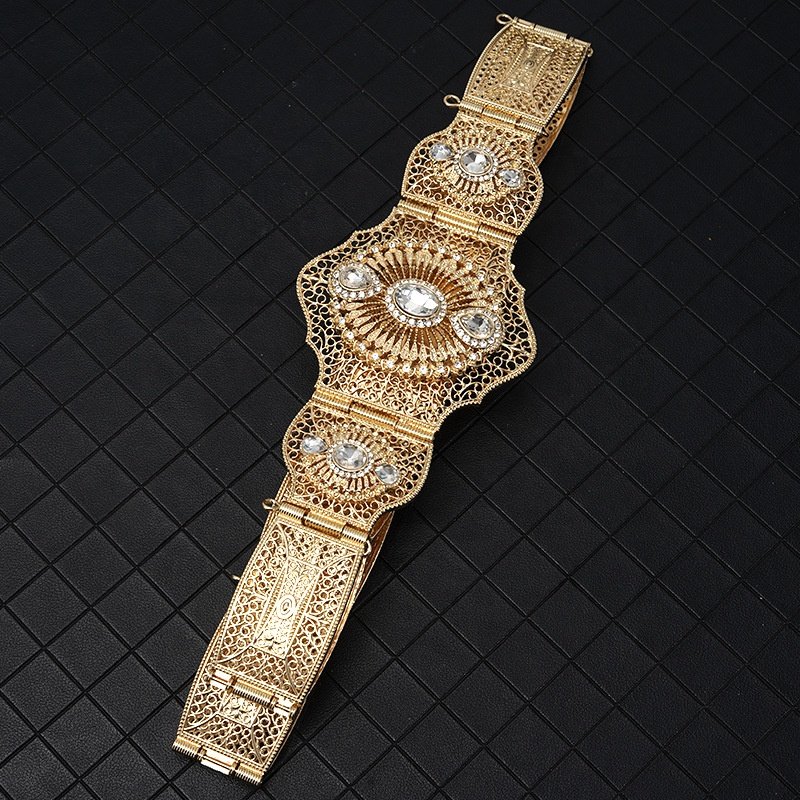 Summer Fashion Wedding Metal Belt Women's Holiday Party Essential Body Jewelry Gold Waist Chain