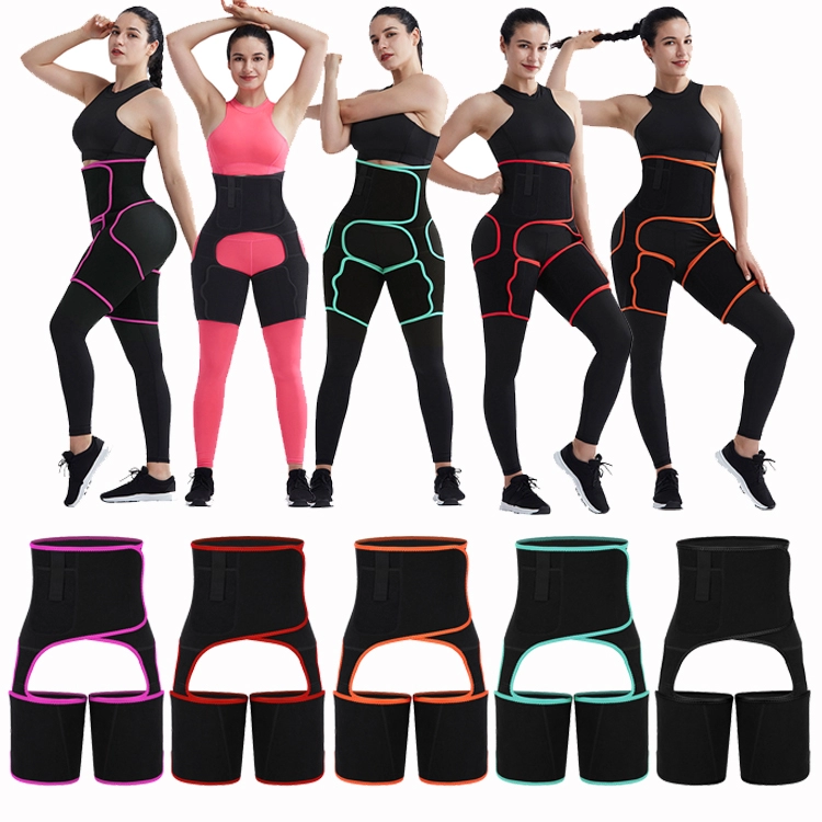 HEXIN Dropshipping Fat Burning High Waist Neoprene Thigh Waist Trainer Waist And Thigh Trimmer Slimming Belt
