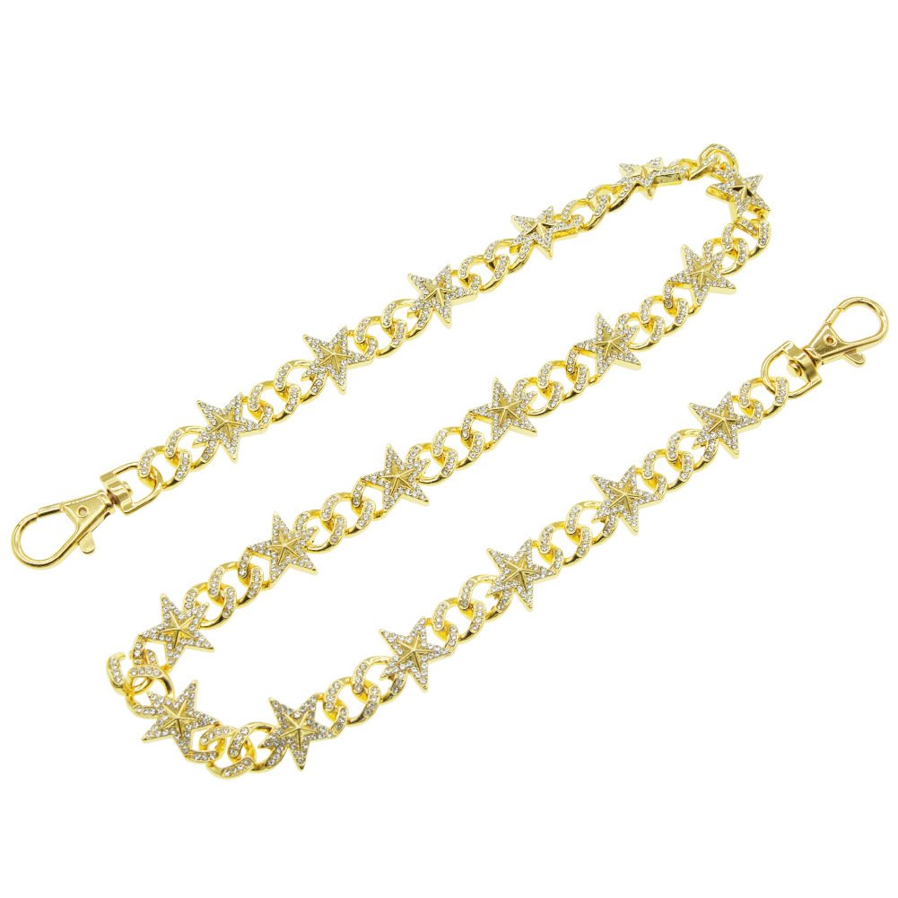 HipHop Metal 2 Layer Waist Chain Custom Retro Accessory Curb Chain Jeans Wallet Pants Chain