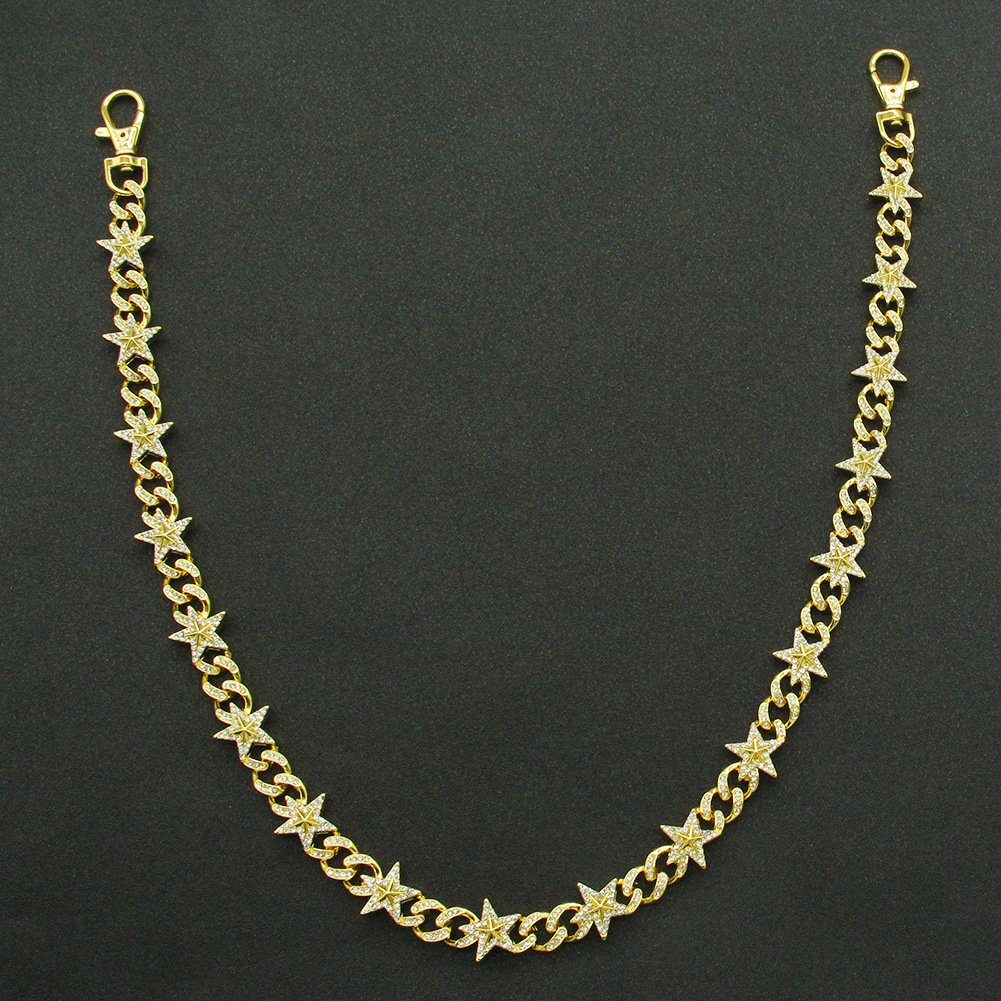 HipHop Metal 2 Layer Waist Chain Custom Retro Accessory Curb Chain Jeans Wallet Pants Chain