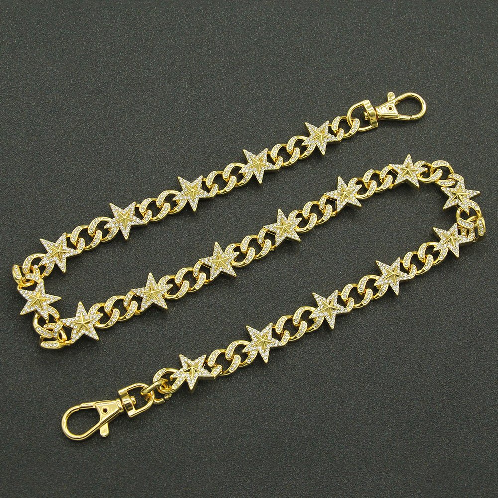 HipHop Metal 2 Layer Waist Chain Custom Retro Accessory Curb Chain Jeans Wallet Pants Chain