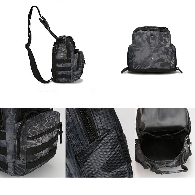 AYPPRO Men's Best Tactical Crossbody Shoulder Neoprene Sling Bag Camping Hunting Hiking Fashionable Portable Zipper Belt Outdoor