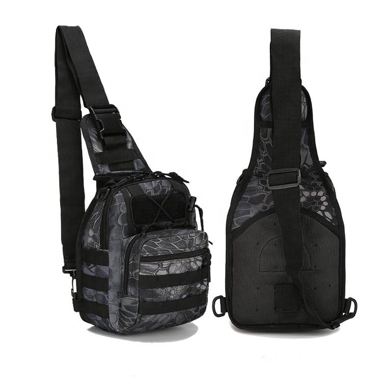 AYPPRO Men's Best Tactical Crossbody Shoulder Neoprene Sling Bag Camping Hunting Hiking Fashionable Portable Zipper Belt Outdoor