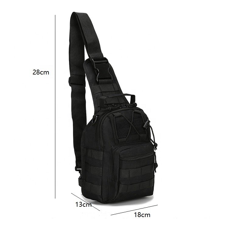 AYPPRO Men's Best Tactical Crossbody Shoulder Neoprene Sling Bag Camping Hunting Hiking Fashionable Portable Zipper Belt Outdoor