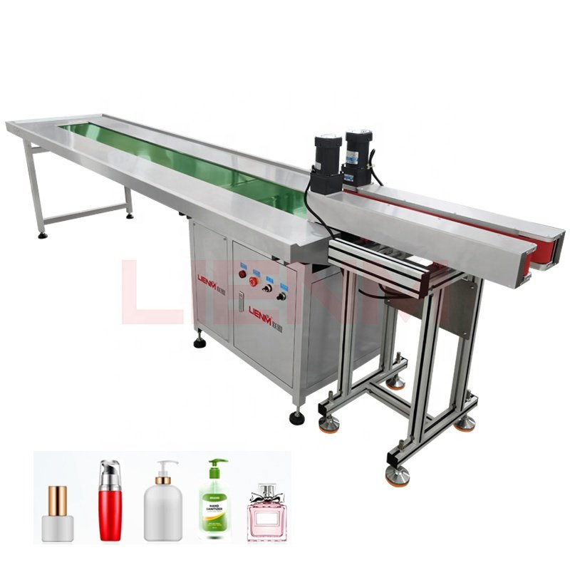 3m 5m 8m 10m Stainless Steel Rubber Belt Conveyor Machine Materials Box Bottle Conveying Belt for Packaging Line
