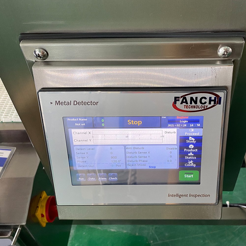 IP66 Modular chain Conveyor Belt Metal Detector for Food washdown metal detector manufacturer