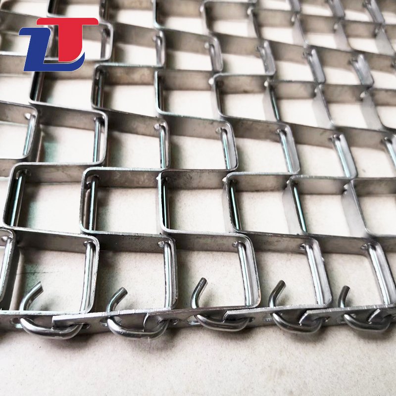 Stainless Steel Honeycomb Wire Mesh Conveyor Belts For Washing Frying And Cooling Conveyor Line