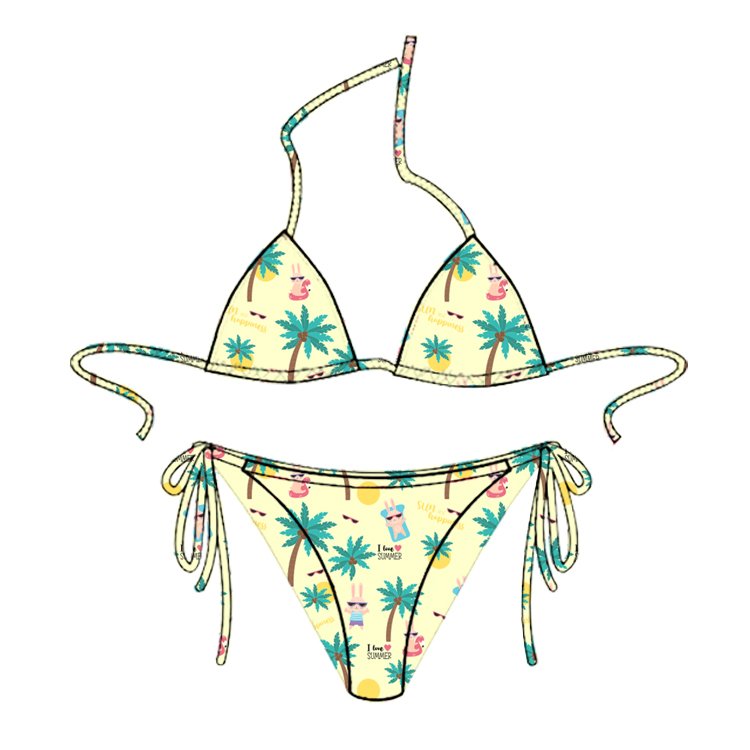 High Waist Beach Wear Bikini Sets Women Wholesale Custom Logo Two Pieces Bikini Set High Quality Bikinis Sexy