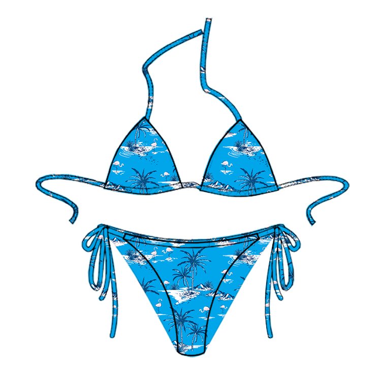 High Waist Beach Wear Bikini Sets Women Wholesale Custom Logo Two Pieces Bikini Set High Quality Bikinis Sexy