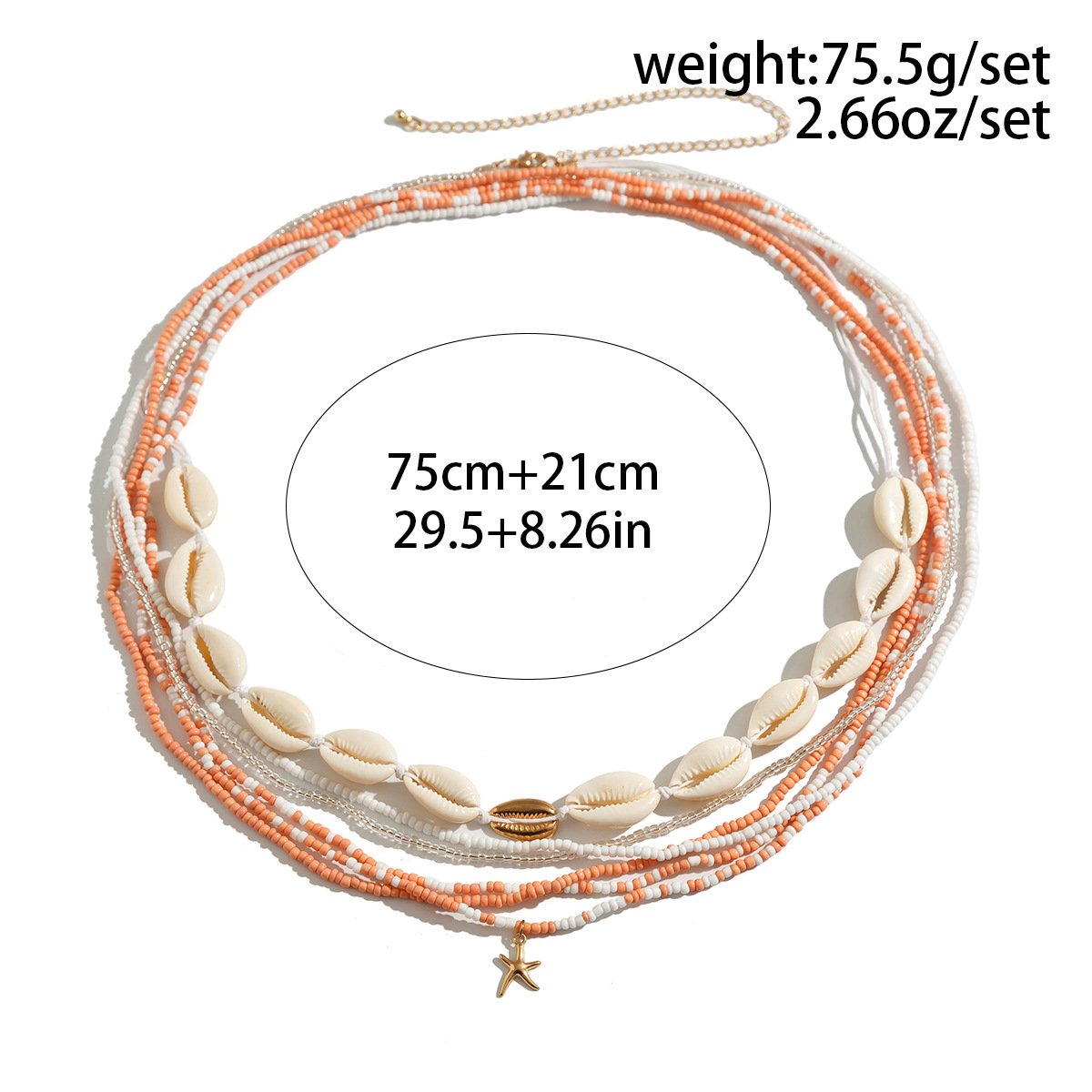 Bohemian Summer Shell Bead Waist Chain Sexy Multilayer Starfish Belly Chain Anklet Foot Chain Beach Vacation Body Jewelry