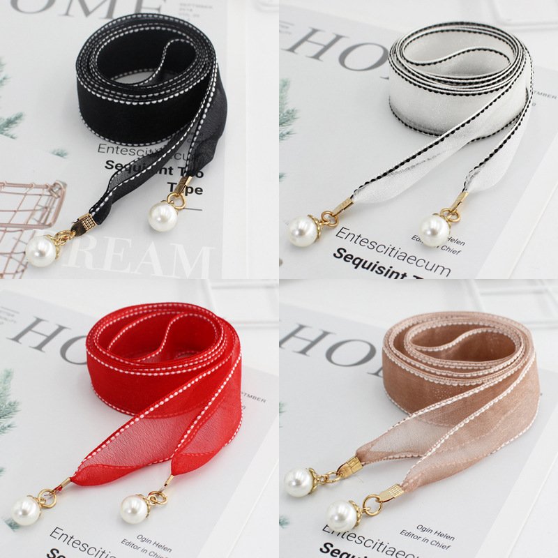 Color Non Stretch Lace Trim Belt Decorative Lace Dress Hollow Waist Chain Wide Belt Knot Waist Rope Dress Belt
