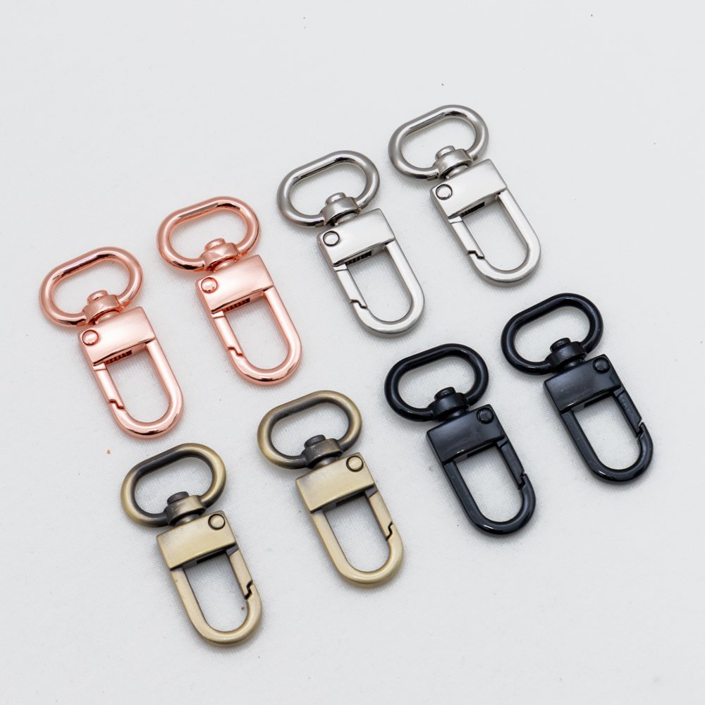 metal handbag hardware swivel hook bag accessories zinc alloy swivel snap hook for handbag