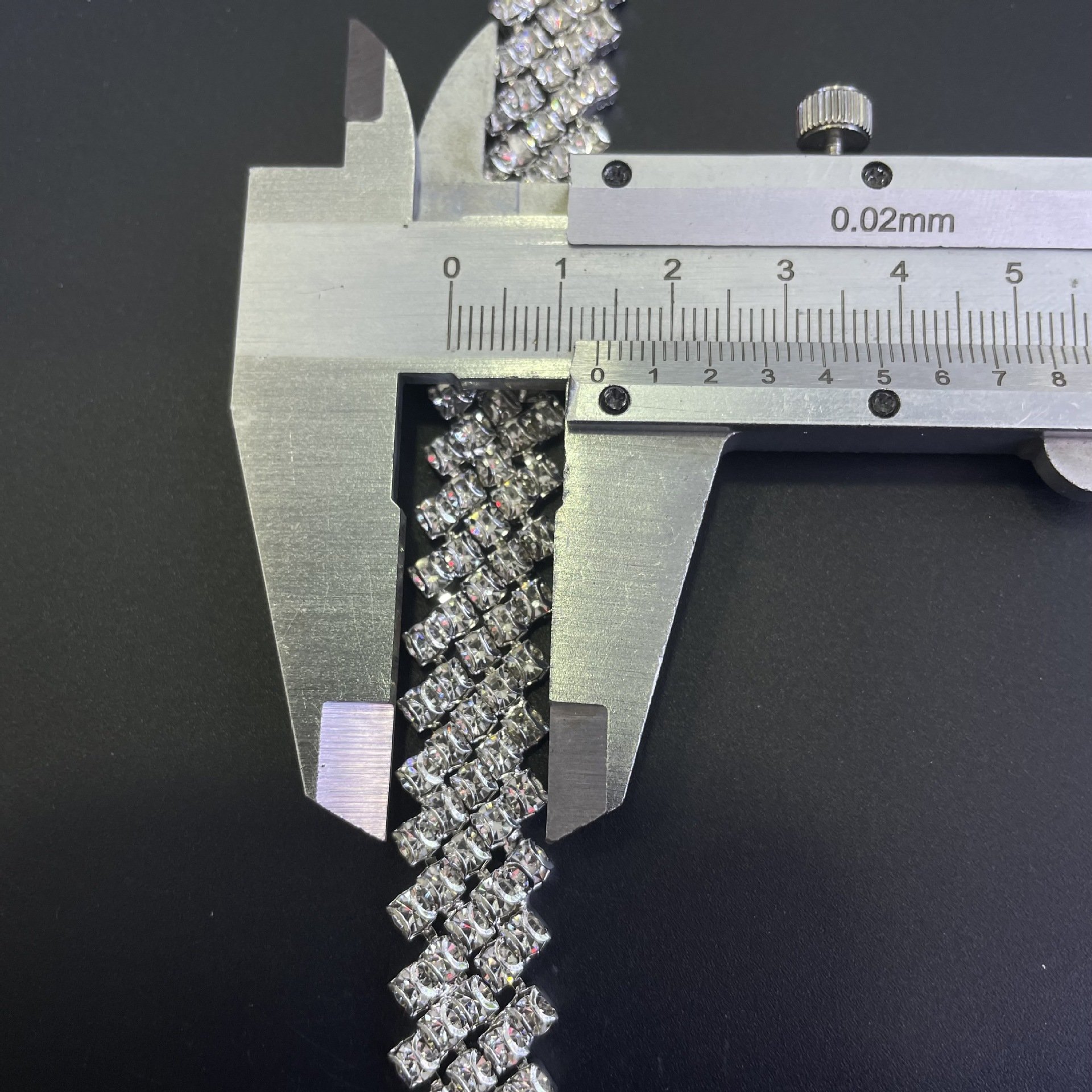 Silver Crystals Rhinestone Chain Trim Diamond Belts Trimming For Diy Clothes Accessory Dress Belts