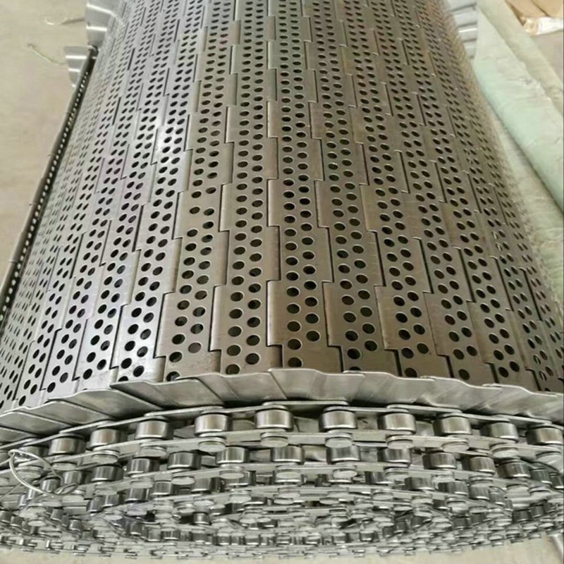 Pitch 31.75mm mesh belt conveyor cnc chip conveyor belt sprocket steel hinge belt