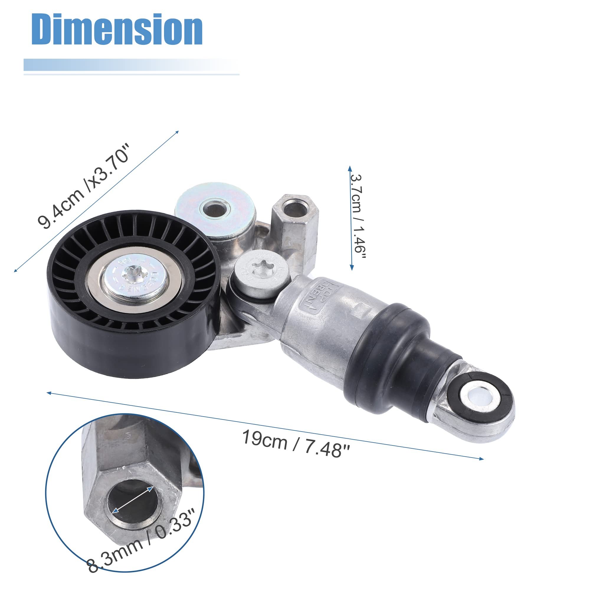 11281717387 Engine Parts Idler Pulley Belt Tensioner Pulley Engine Belt Tensioner For BMW E36 E34 E39