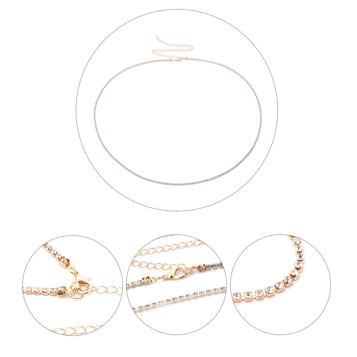 Hot Selling Stainless Steel Waist Body Chain Sexy Single Layer Rhinestone Chain Bikini Beach Pendant Fine Jewelry Accessories