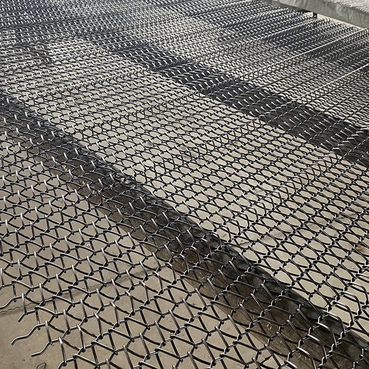 Double Compound Chain-Driven Balanced Weave Stainless Steel Spiral Wire Mesh Belt Flat Balanced Screw Conveyor Restaurant