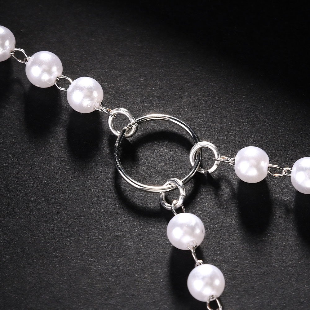 Fashion Sexy Pearl Necklace Bra Chain Bridal Jewelry Top Chain Handmade Beaded Bridal Wedding Body Chains Dress For Women Jewel