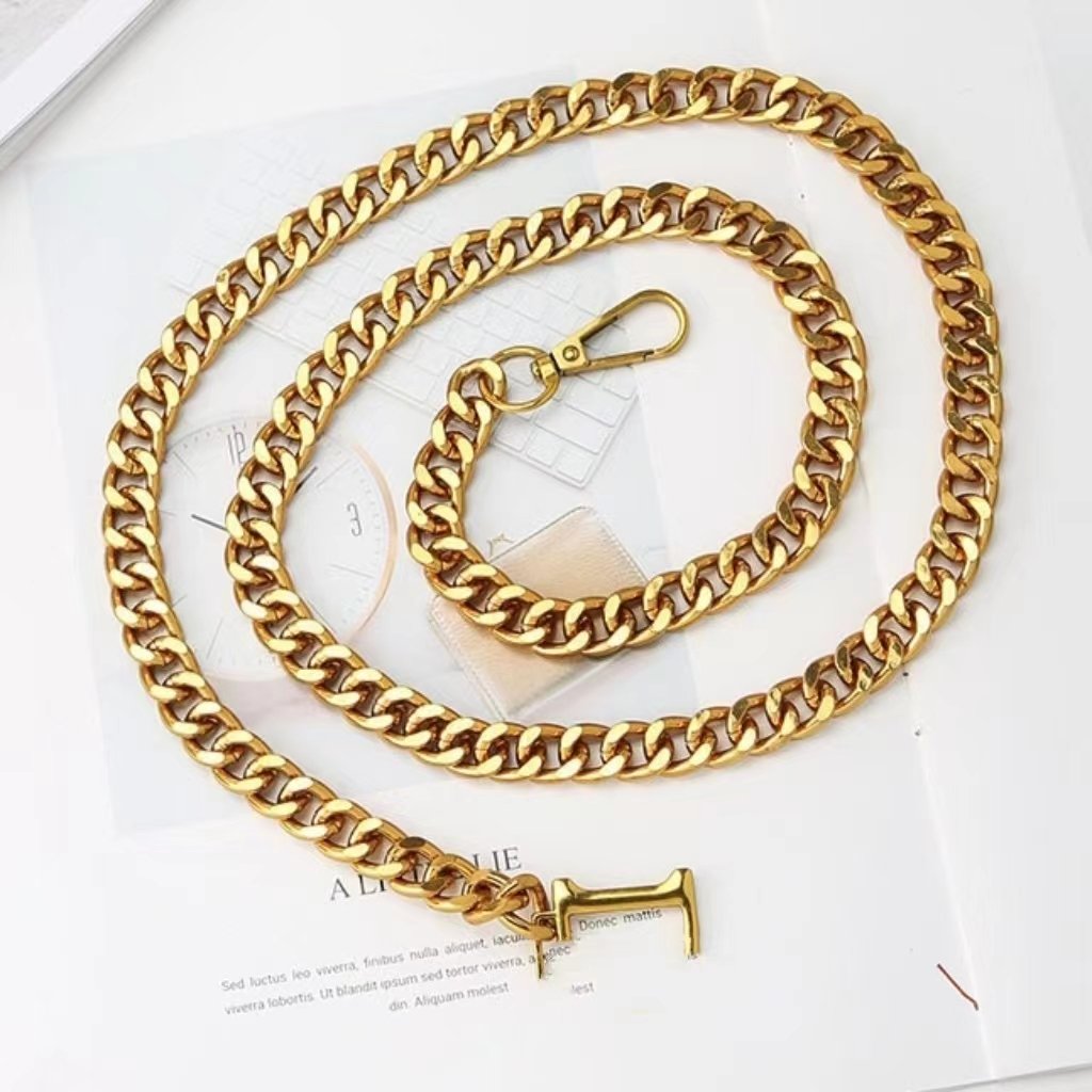Color design famous luxury gg dio cc Metal waist chain