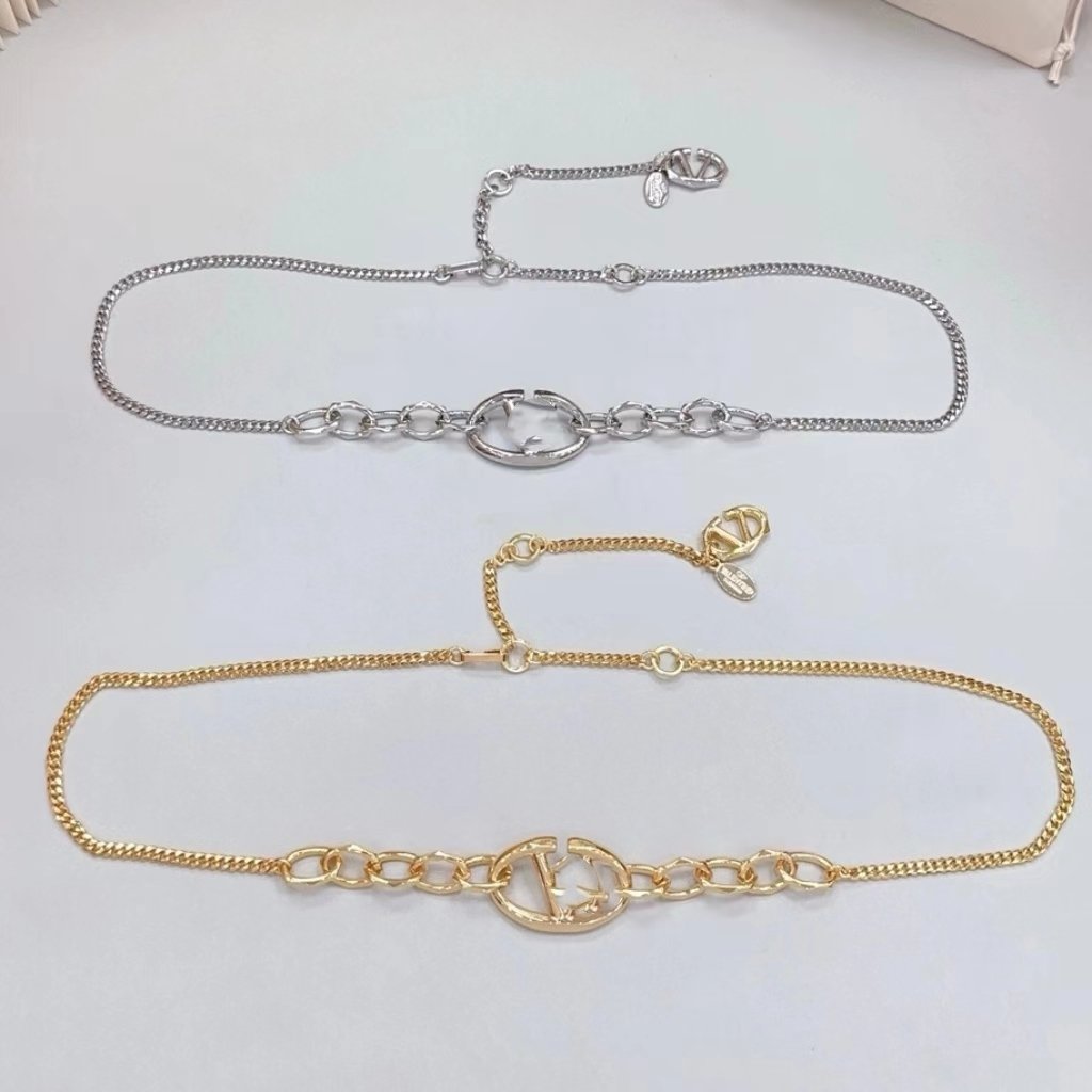 Color design famous luxury gg dio cc Metal waist chain