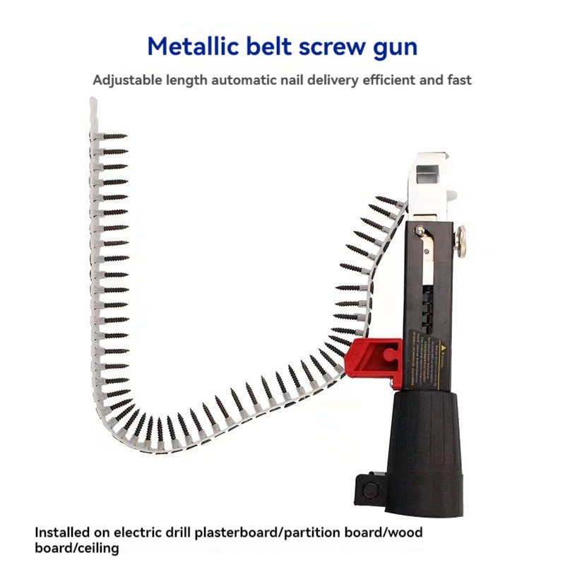 Henglai New Power Tools Nail Gun Machine Portable Collated Concrete Wall Screws Chain Cordless